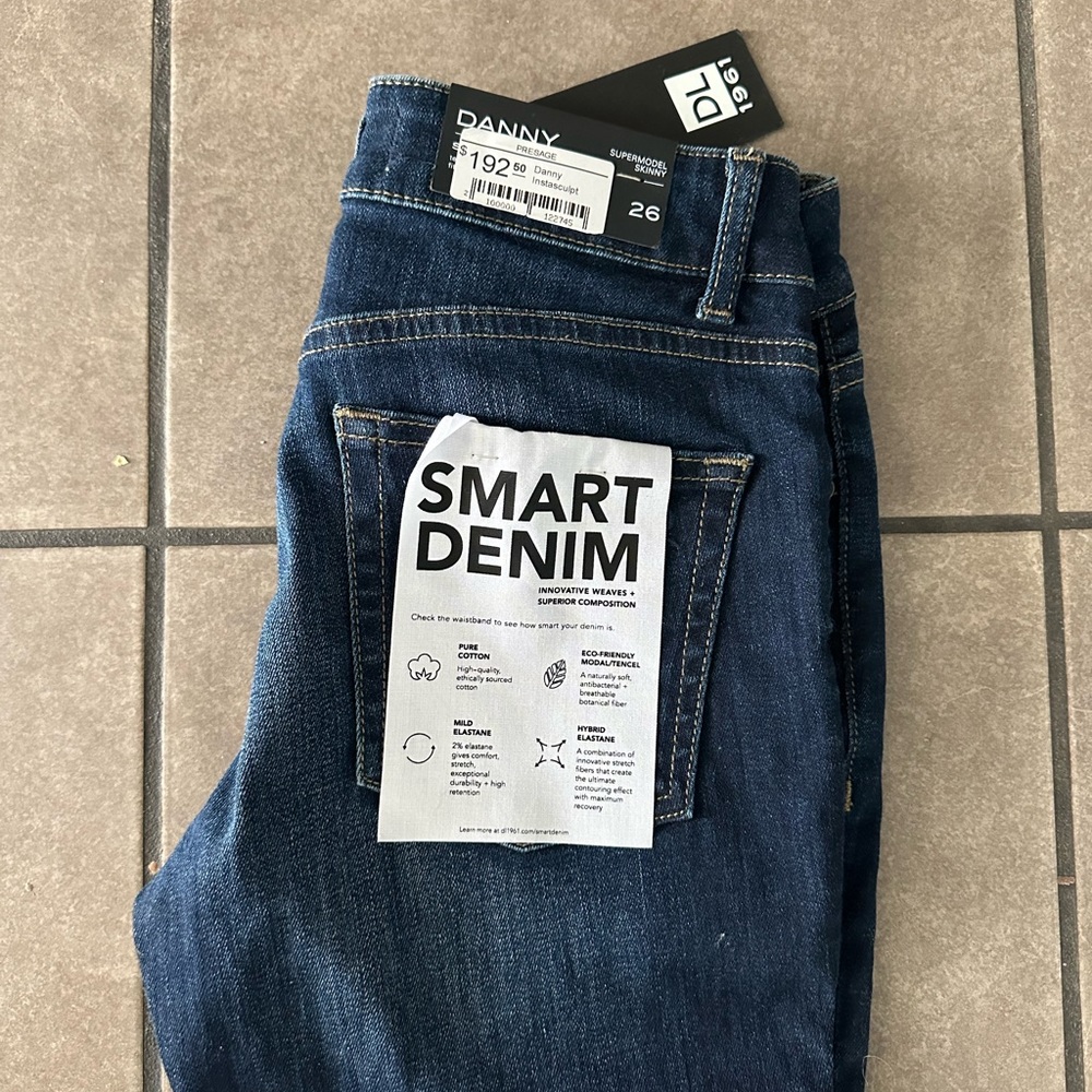 Women’s DL1961 Danny Supermodel Skinny Jeans NWT $192 Instasculpt